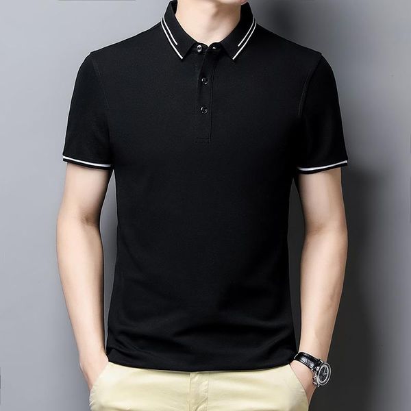 men's polos by9988 business casual shirts for men summer fashion simple solid color lapel slim thin short-sleeved male classical, White;black
men's polos by9988 business casual shirts for men summer fashion simple solid color lapel slim thin short-sleeved male classical, White;black