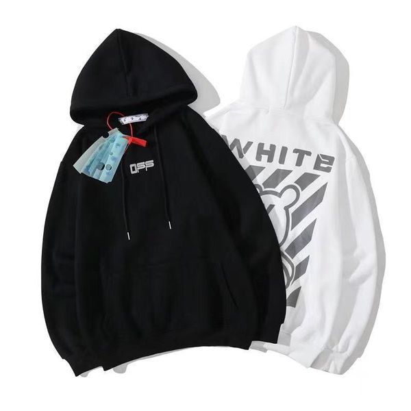 2021 autumn and winter new off cartoon bear series plush hooded sweater for men women, Black
2021 autumn and winter new off cartoon bear series plush hooded sweater for men women, Black