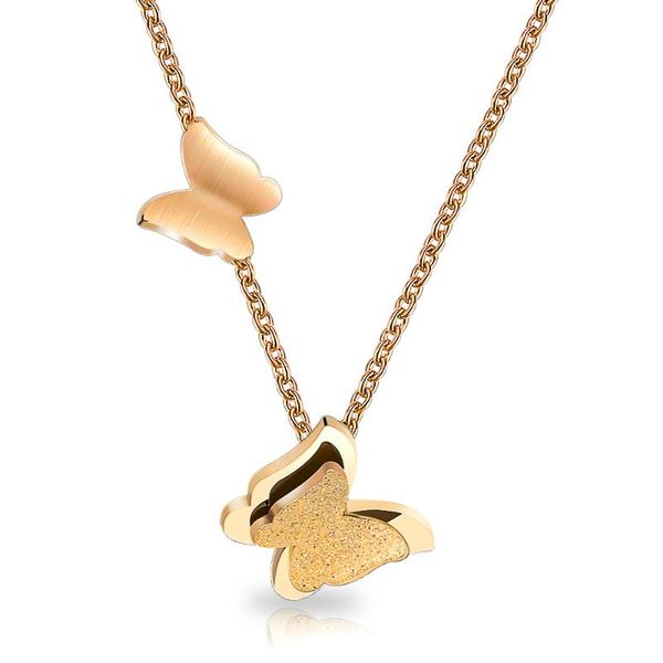 chains stainless steel butterfly pendant necklaces korean gold color link chain choker collar for women jewelry, Silver
chains stainless steel butterfly pendant necklaces korean gold color link chain choker collar for women jewelry, Silver