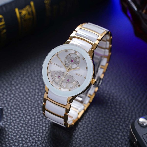 fashion watch women's ceramic steel band automatic quartz watch waterproof hollow, Slivery;brown
fashion watch women's ceramic steel band automatic quartz watch waterproof hollow, Slivery;brown
