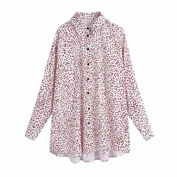 women fashion heart print loose blouses vintage long sleeve button-up female shirts blusas chic 210531, White
women fashion heart print loose blouses vintage long sleeve button-up female shirts blusas chic 210531, White