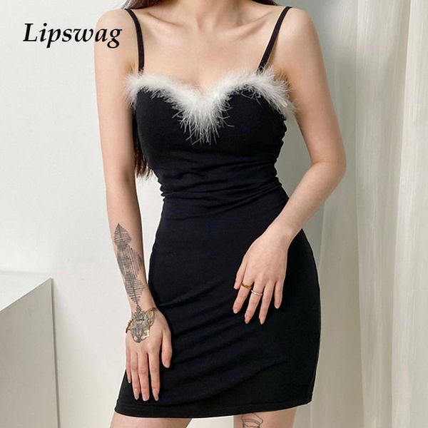 spring party dress women elegant v-neck bodycon spaghetti mini casual feather fluffy patchwork slim dresses vestidos, Black;gray
spring party dress women elegant v-neck bodycon spaghetti mini casual feather fluffy patchwork slim dresses vestidos, Black;gray