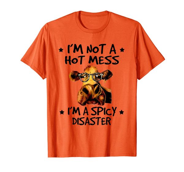 i'm not a mess heifer lovers funny quote gift idea t-shirt, White;black