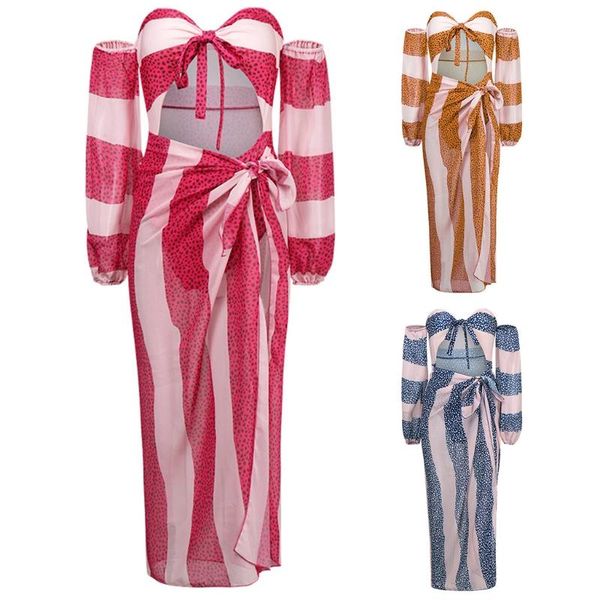 women's swimwear 2021 european and american bikini suit cover style swimsuit long sleeve barrel colorful, retro design, White;black
women's swimwear 2021 european and american bikini suit cover style swimsuit long sleeve barrel colorful, retro design, White;black