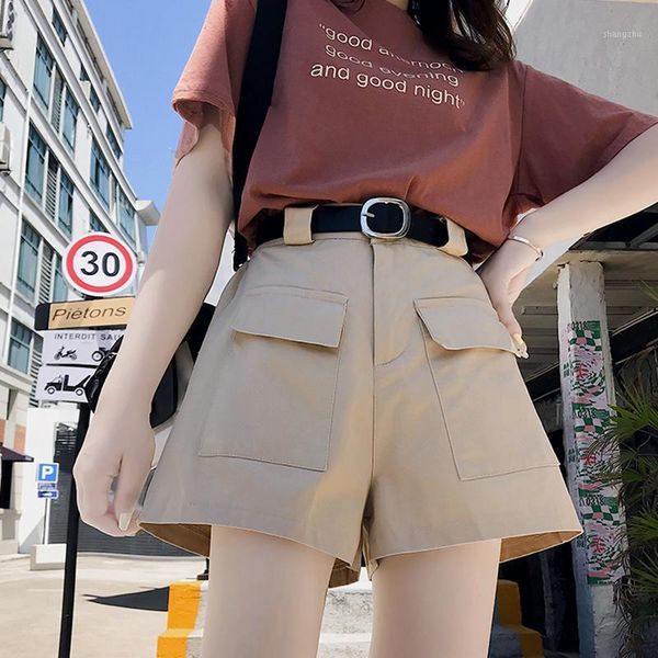 women's shorts women summer 2021 fashion casual streetwear girl cool feminino bf style army green short ladies, White;black
women's shorts women summer 2021 fashion casual streetwear girl cool feminino bf style army green short ladies, White;black