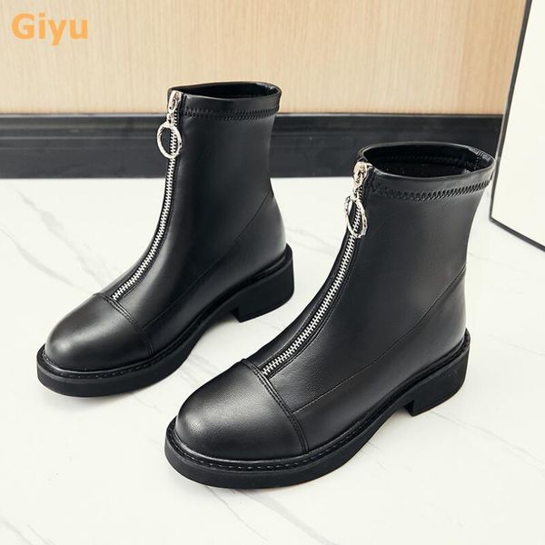boots 2021 genuine leather autumn women's fashion black zipper ankle elastic motorcycle shoes
boots 2021 genuine leather autumn women's fashion black zipper ankle elastic motorcycle shoes