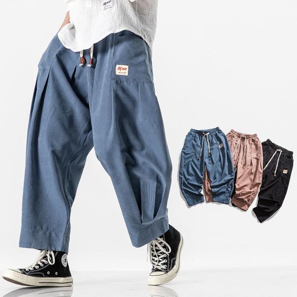 men harem pants japanese casual cotton linen trouser man jogger male chinese baggy loose sweatpants streetwear men's, Black
men harem pants japanese casual cotton linen trouser man jogger male chinese baggy loose sweatpants streetwear men's, Black