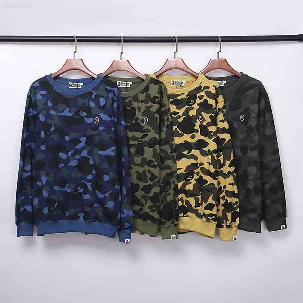 jerseys hoodies autumn and winter 2021 chest embroidery classic ape man small label cotton terry camouflage round neck pullover, Black
jerseys hoodies autumn and winter 2021 chest embroidery classic ape man small label cotton terry camouflage round neck pullover, Black