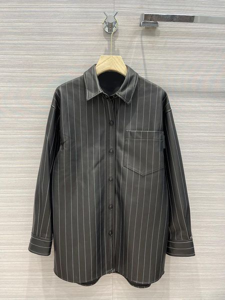women's jackets high-end 100% sheepskin coat for women autumn 2021 fashion striped print loose coats 3d cut black leather lady, Black;brown
women's jackets high-end 100% sheepskin coat for women autumn 2021 fashion striped print loose coats 3d cut black leather lady, Black;brown