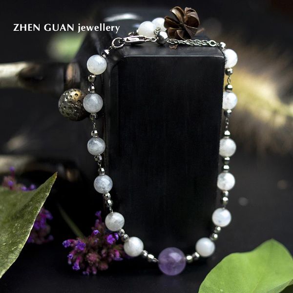 beaded, strands s925 silver moonstone amethyst prayer bracelet is suitable for women's wedding engagement fashion party charm jewelry, Black
beaded, strands s925 silver moonstone amethyst prayer bracelet is suitable for women's wedding engagement fashion party charm jewelry, Black