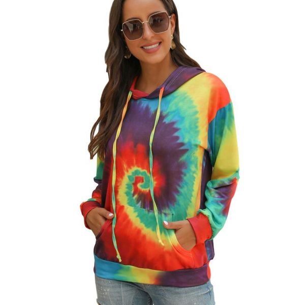 women's hoodies & sweatshirts 2021 long sleeve women tie dye print hooded casual female sweatshirt ladies womens clothing y1158a, Black
women's hoodies & sweatshirts 2021 long sleeve women tie dye print hooded casual female sweatshirt ladies womens clothing y1158a, Black