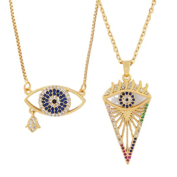 pendant necklaces necklace for women evil eye european and american fashion micro-inlaid color zircon simple female wild jewelry, Silver
pendant necklaces necklace for women evil eye european and american fashion micro-inlaid color zircon simple female wild jewelry, Silver