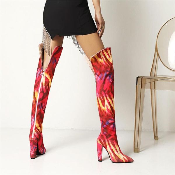 boots ribetrini brand fashion tie dye block high heels women thigh floral wedding party dress elegant zipper shoes, Black
boots ribetrini brand fashion tie dye block high heels women thigh floral wedding party dress elegant zipper shoes, Black