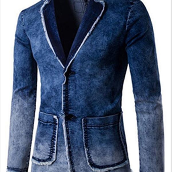 mens denim vintage blazers fashion punk style jeans blazer jacket clothing slim fit male solid coats, White;black
mens denim vintage blazers fashion punk style jeans blazer jacket clothing slim fit male solid coats, White;black