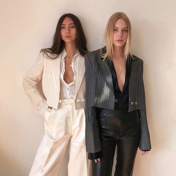 y2k grey striped short blazer suit with arm tie 2021 women summer single button casual office lady cool sweet women's suits & blazers, White;black
y2k grey striped short blazer suit with arm tie 2021 women summer single button casual office lady cool sweet women's suits & blazers, White;black