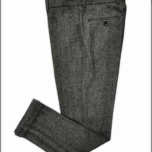 men's suits & blazers men trousers long grey pants wool tweed leisure cotton male gentleman herringbone business suit pant for wedding, White;black
men's suits & blazers men trousers long grey pants wool tweed leisure cotton male gentleman herringbone business suit pant for wedding, White;black
