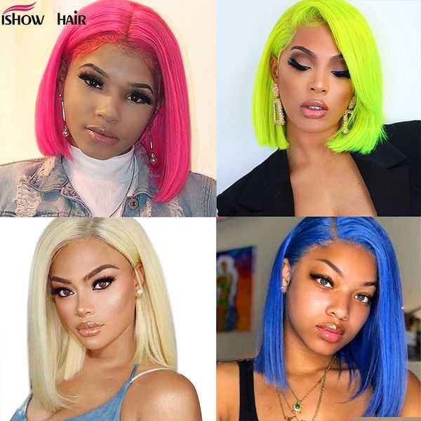 straight bob wig 13x4 short lace front human hair wigs for women 150% pink / blue /blonde malaysian wig1, Black;brown
straight bob wig 13x4 short lace front human hair wigs for women 150% pink / blue /blonde malaysian wig1, Black;brown