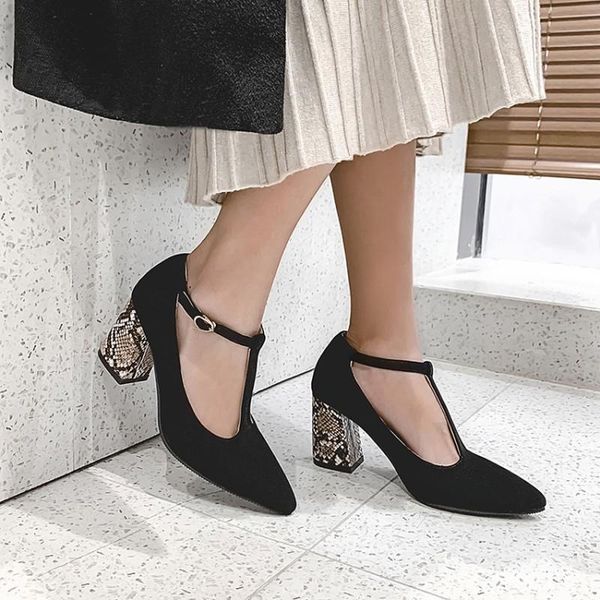 dress shoes snake print high heels women pointed toe plus size 32-46 pumps t-strap fashion buckle party soft footwear, Black
dress shoes snake print high heels women pointed toe plus size 32-46 pumps t-strap fashion buckle party soft footwear, Black