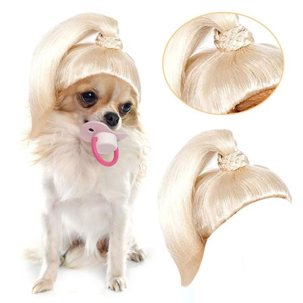 cute pet cosplay clothes transfiguration costume gold ponytail warm wig cat small dog party decoration with ear apparel costumes
cute pet cosplay clothes transfiguration costume gold ponytail warm wig cat small dog party decoration with ear apparel costumes
