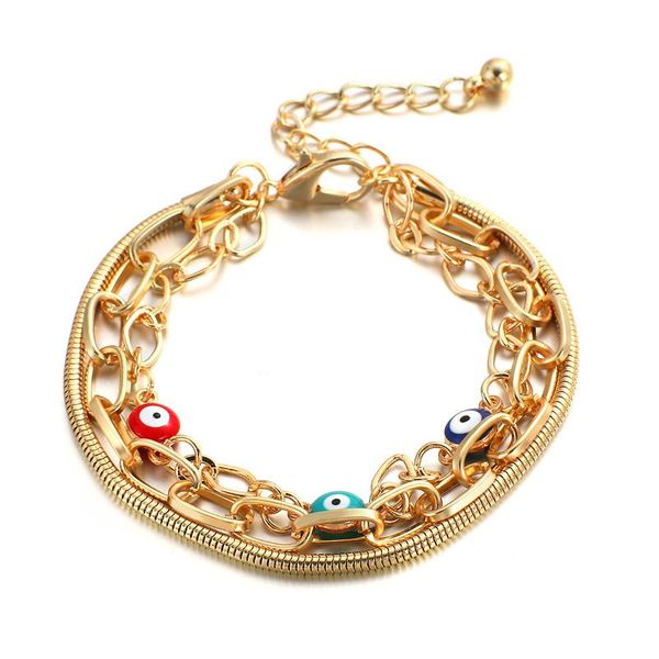 link, chain amorcome 2021 turkish evil eye charm bracelet multilayer link women's bracelets women gift pulseras jewelry femme, Black
link, chain amorcome 2021 turkish evil eye charm bracelet multilayer link women's bracelets women gift pulseras jewelry femme, Black