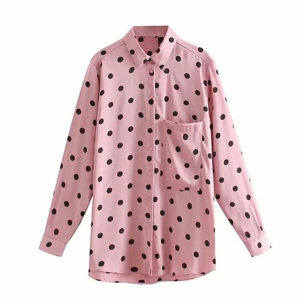 wave dot printing turn-down collar women shirt leisure lady long sleeve blouse loose s6508 women's blouses & shirts, White
wave dot printing turn-down collar women shirt leisure lady long sleeve blouse loose s6508 women's blouses & shirts, White