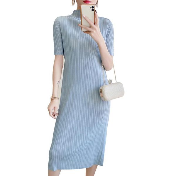 casual dresses 2021popolle primavera y verano vestido plisado elástico cuello alto cintura de club era delgado, Black;gray
casual dresses 2021popolle primavera y verano vestido plisado elástico cuello alto cintura de club era delgado, Black;gray