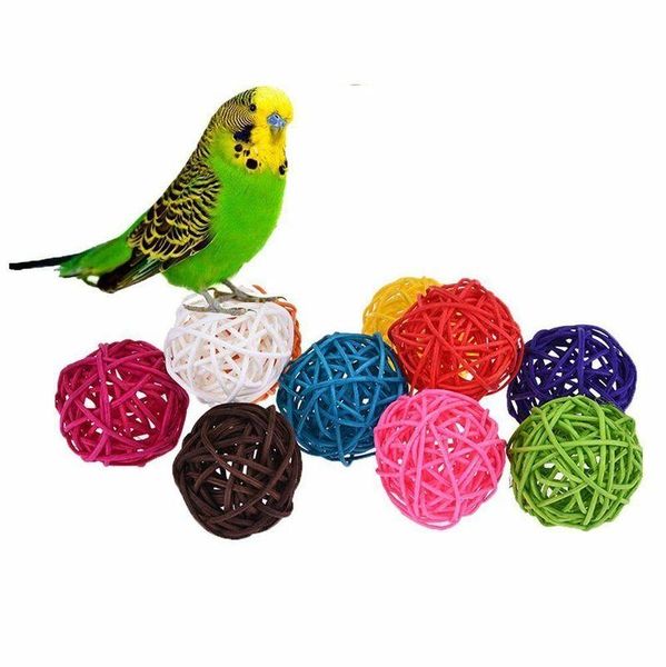 other bird supplies 5/10pcs colorful rattan balls parrot toys interactive bite chew for parakeet budgie cage accessories playing
other bird supplies 5/10pcs colorful rattan balls parrot toys interactive bite chew for parakeet budgie cage accessories playing