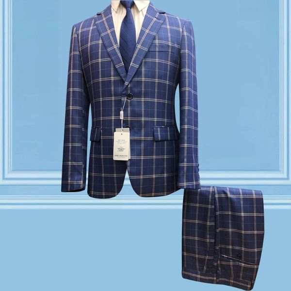 men's suits & blazers male jacket and pants business plaids suit for fashion boutique check slim fit single breasted wedding dress cost, White;black
men's suits & blazers male jacket and pants business plaids suit for fashion boutique check slim fit single breasted wedding dress cost, White;black
