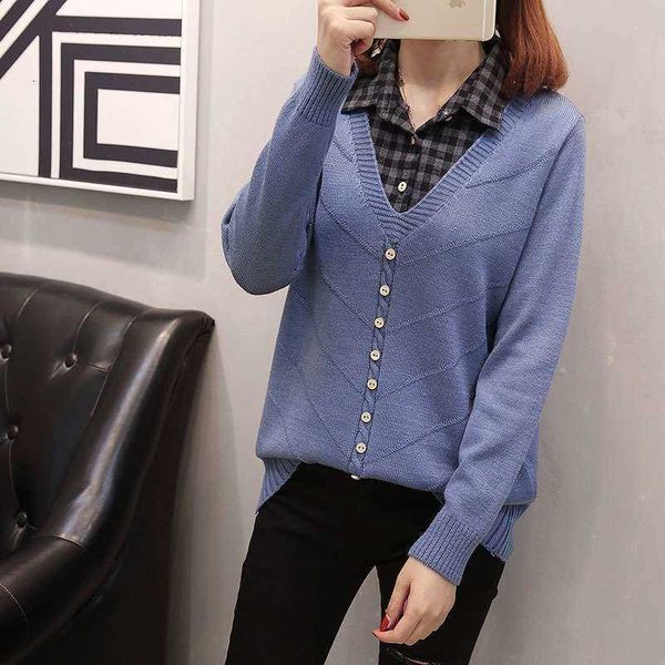 women's sweaters autumn spring basic korean style patchwork knitted jumpers turn down collar with buttons female pullovers g89n, White;black
women's sweaters autumn spring basic korean style patchwork knitted jumpers turn down collar with buttons female pullovers g89n, White;black