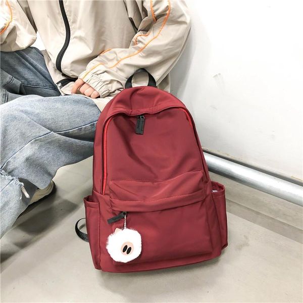 outdoor bags 2021 pendant backpack pure color simple fashion girl large capacity travel student
outdoor bags 2021 pendant backpack pure color simple fashion girl large capacity travel student