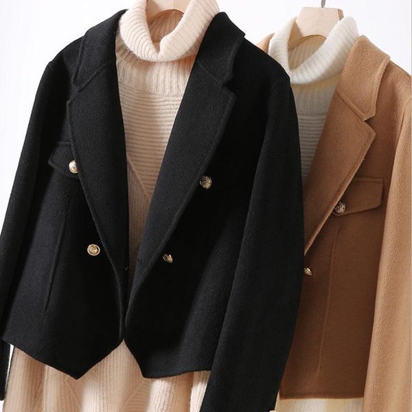 women's wool & blends simple short double-sided woolen jacket women 2021 autumn korean fashion casual loose black blazer jackets lady e
women's wool & blends simple short double-sided woolen jacket women 2021 autumn korean fashion casual loose black blazer jackets lady e