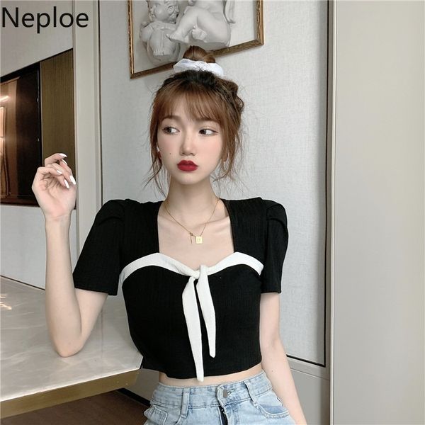 neploe square neck bow short-sleeve blouse womens fashion blusas hollow out backless slim chic shirt korean crop 4i684 210422, White
neploe square neck bow short-sleeve blouse womens fashion blusas hollow out backless slim chic shirt korean crop 4i684 210422, White