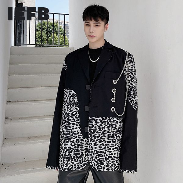 iefb korean leopard print patchwork suit coat design personalized spring autumn chian black coat for men blazers 9y4749 210524, White;black
iefb korean leopard print patchwork suit coat design personalized spring autumn chian black coat for men blazers 9y4749 210524, White;black