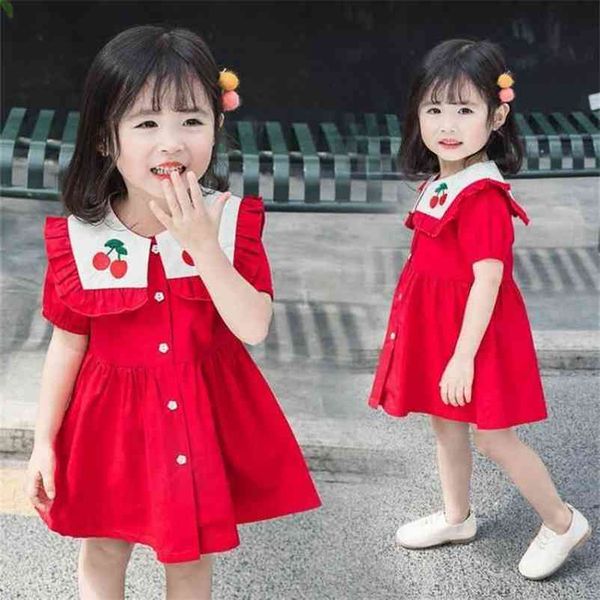 cherry baby girl dress summer sailor collar red short sleeve kids clothes 2-6y lt021 210610, Red;yellow
cherry baby girl dress summer sailor collar red short sleeve kids clothes 2-6y lt021 210610, Red;yellow
