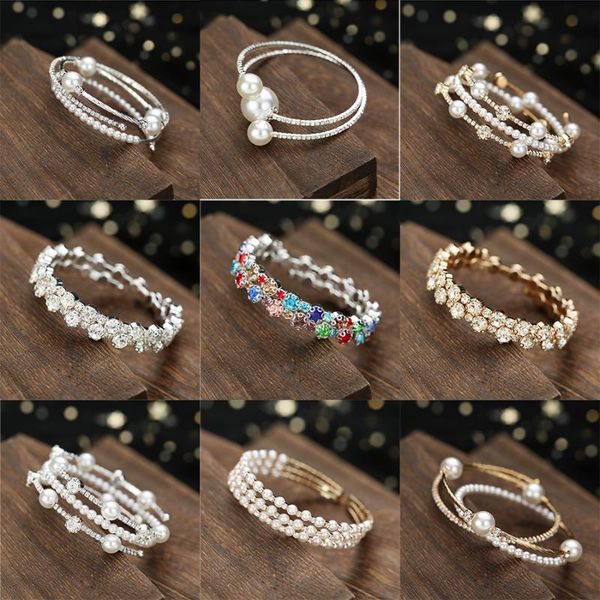bangle chang jewelry simple multilayer color bracelet rhinestone pearl elastic net red personality trend accessories for women, Black
bangle chang jewelry simple multilayer color bracelet rhinestone pearl elastic net red personality trend accessories for women, Black