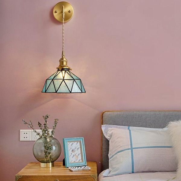 wall lamp modern tiffany handmade glass led creative personality nordic living room bedroom bedside corridor decorative lights
wall lamp modern tiffany handmade glass led creative personality nordic living room bedroom bedside corridor decorative lights