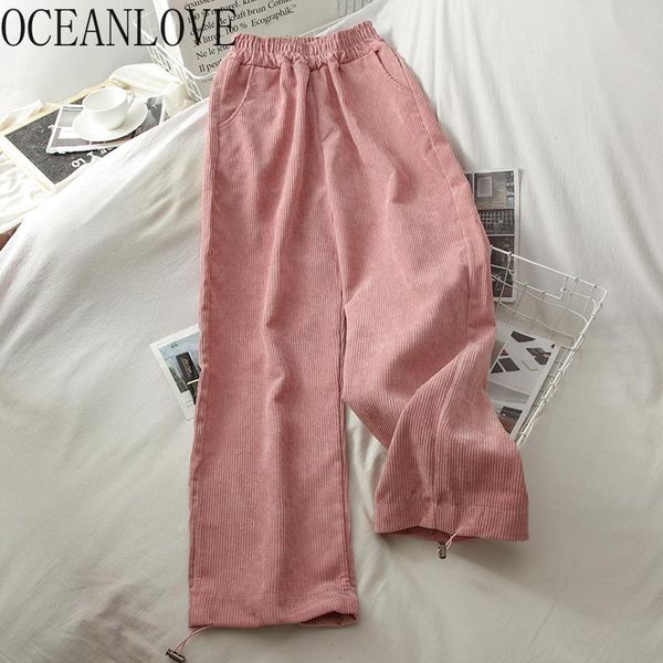 women's pants & capris oceanlove corduroy autumn pantalones pink solid wide leg vintage de mujer korean fashion high waist women, Black;white
women's pants & capris oceanlove corduroy autumn pantalones pink solid wide leg vintage de mujer korean fashion high waist women, Black;white