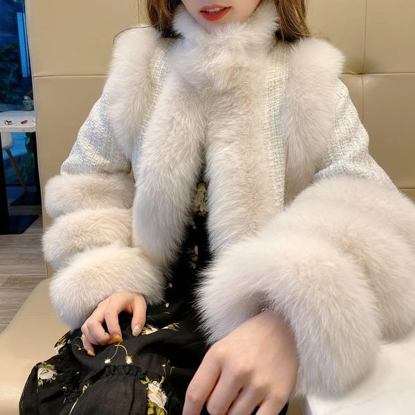 women's fur & faux 2021 stitching coats fashion real coat short jacket female young trend slim streetwear, Black
women's fur & faux 2021 stitching coats fashion real coat short jacket female young trend slim streetwear, Black