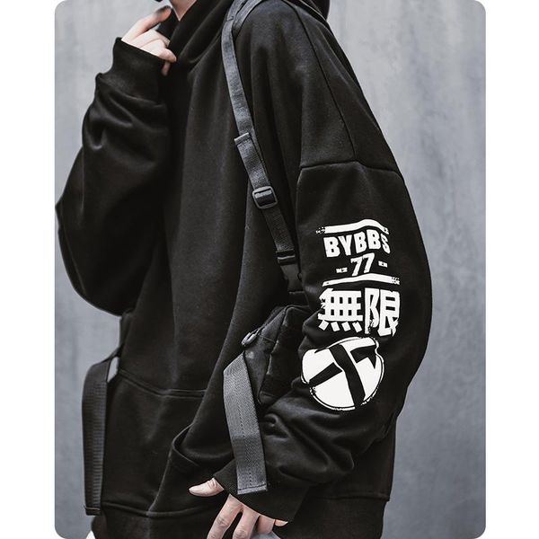 men's hoodies & sweatshirts, Black