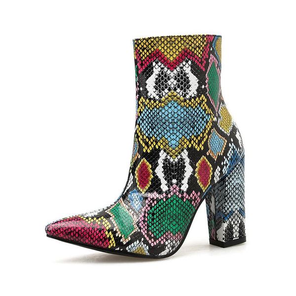 boots 2021 foreign trade women's shoes europe and the united states color snake pattern thick with high heel women, Black
boots 2021 foreign trade women's shoes europe and the united states color snake pattern thick with high heel women, Black