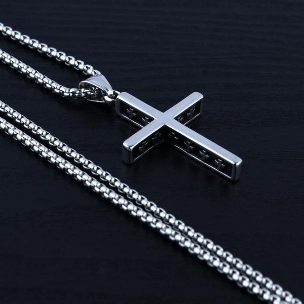pendant necklaces european and american retro cross stainless steel alloy accessories chain men women necklace, Silver
pendant necklaces european and american retro cross stainless steel alloy accessories chain men women necklace, Silver