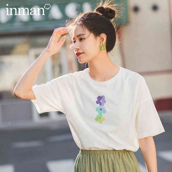 t shirts summer literary round collar graffiti flower pure cotton loose all-match short sleeve t-shirt vumv, White
t shirts summer literary round collar graffiti flower pure cotton loose all-match short sleeve t-shirt vumv, White