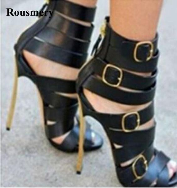women fashion open toe strange heel gladiator sandals black strap cross dress shoes
women fashion open toe strange heel gladiator sandals black strap cross dress shoes