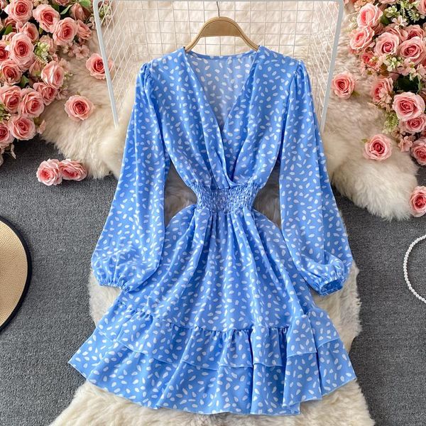 casual dresses woman long sleeve polka dot print women summer boho dress knee-length v neck chiffon vestidos sweet vestido, Black;gray
casual dresses woman long sleeve polka dot print women summer boho dress knee-length v neck chiffon vestidos sweet vestido, Black;gray