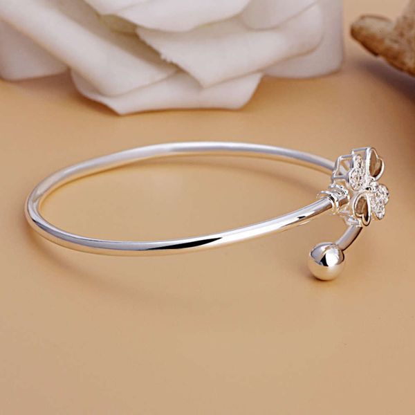 natural simple plant geometric transfer white women's bare independent packaging four leaf clover open bracelet, Black
natural simple plant geometric transfer white women's bare independent packaging four leaf clover open bracelet, Black