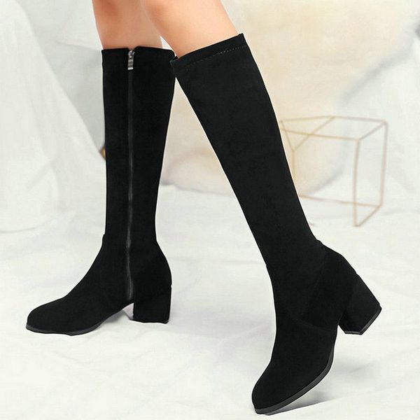 boots 2021 faux suede women knee high fashion square heel round toe zipper lady winter black beige
boots 2021 faux suede women knee high fashion square heel round toe zipper lady winter black beige