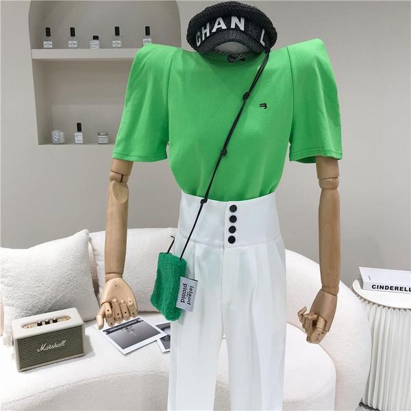 women's spring summer 2021 fashion embroidery letters show thin bubble sleeve with base shirt white t-shirt
women's spring summer 2021 fashion embroidery letters show thin bubble sleeve with base shirt white t-shirt