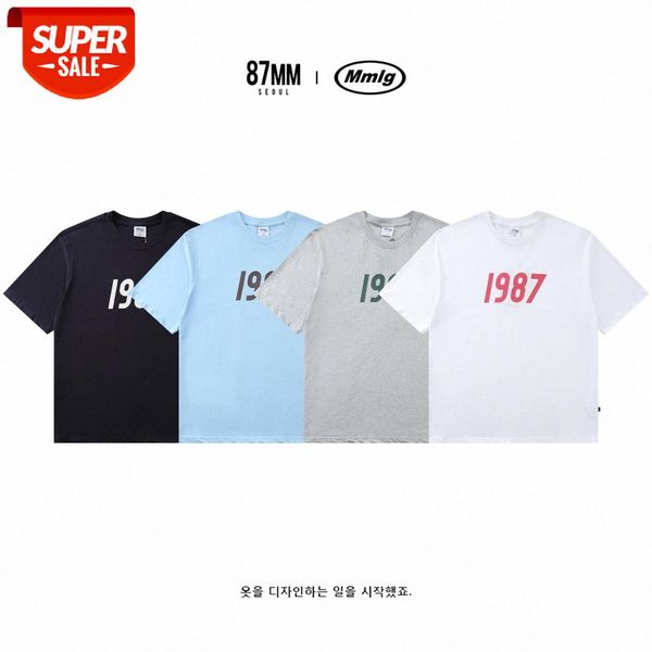 simple 87mm87 4-color short-sleeved t-shirt for men and women couples #ny8l, White;black
simple 87mm87 4-color short-sleeved t-shirt for men and women couples #ny8l, White;black