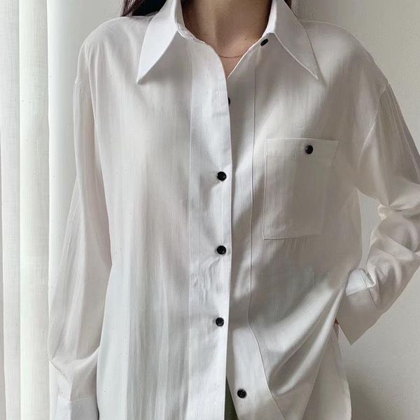 spring womens shirts long sleeve blouses women loose oversized korean white leisure black button
spring womens shirts long sleeve blouses women loose oversized korean white leisure black button