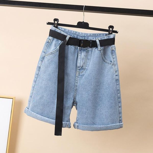 women's shorts ailegogo spring summer high waist women blue denim with belt streetwear female loose fit wide leg jeans, White;black
women's shorts ailegogo spring summer high waist women blue denim with belt streetwear female loose fit wide leg jeans, White;black